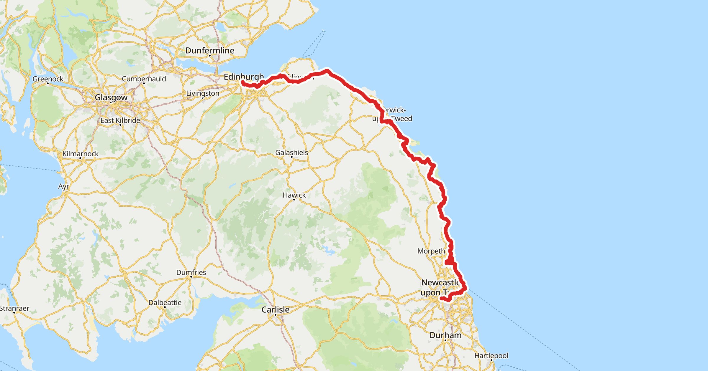 Route 0 The Coast and Castles Route | VeloPlanner