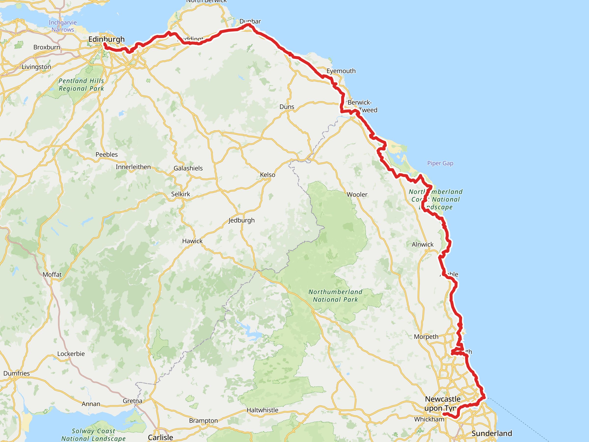 Route 0 The Coast and Castles Route | VeloPlanner