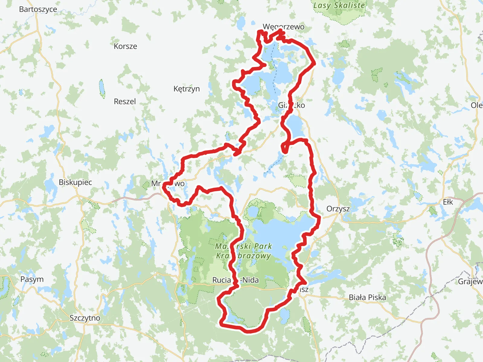 Mapa szlaków rowerowych | VeloPlanner